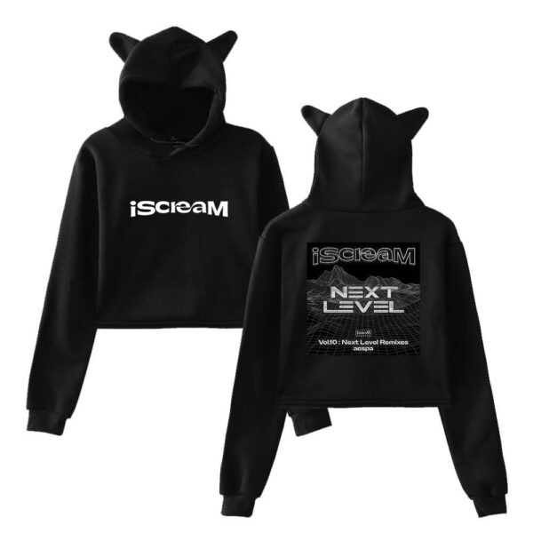 Aespa Cropped Hoodie #1 - Image 2