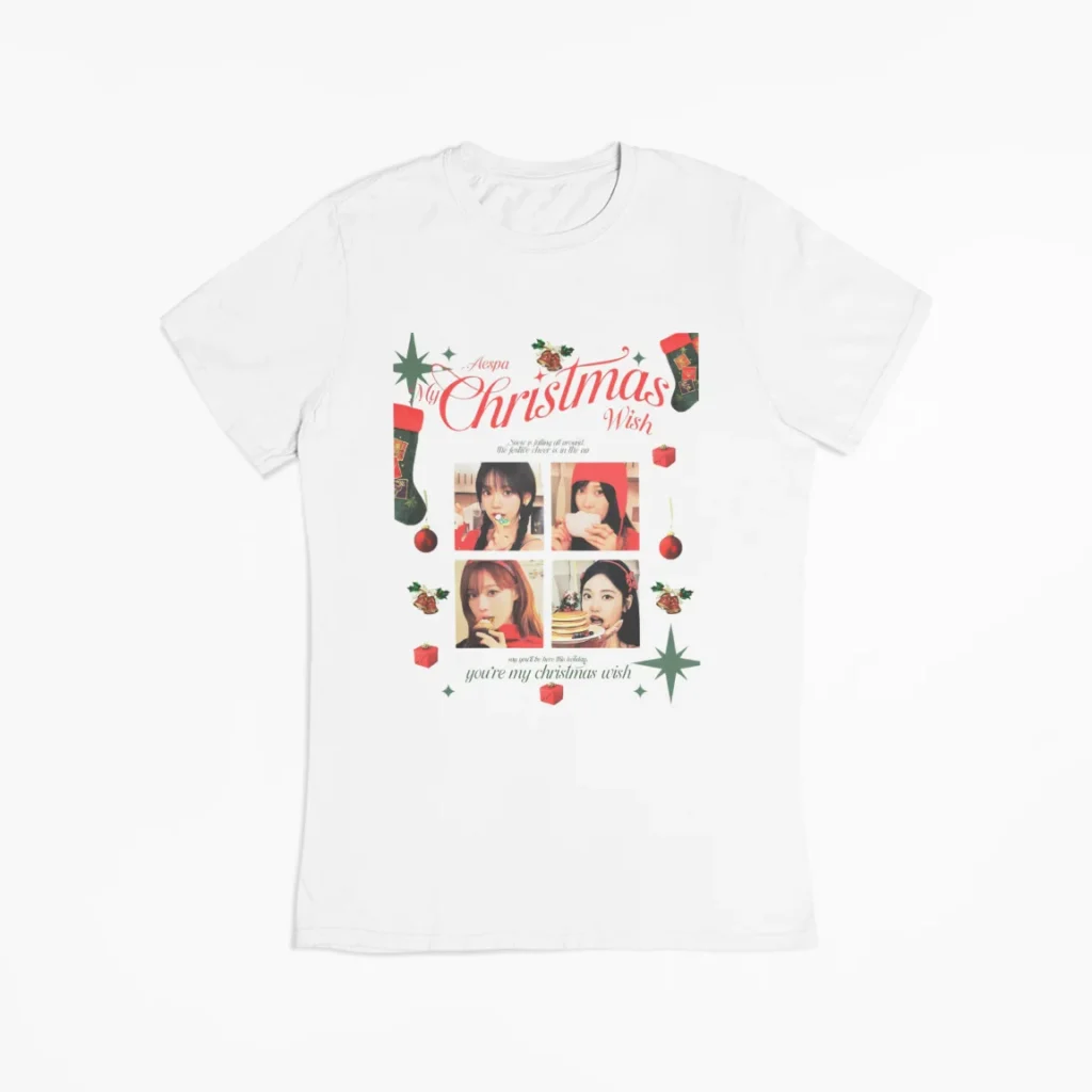 aespa Christmas t-shirt
