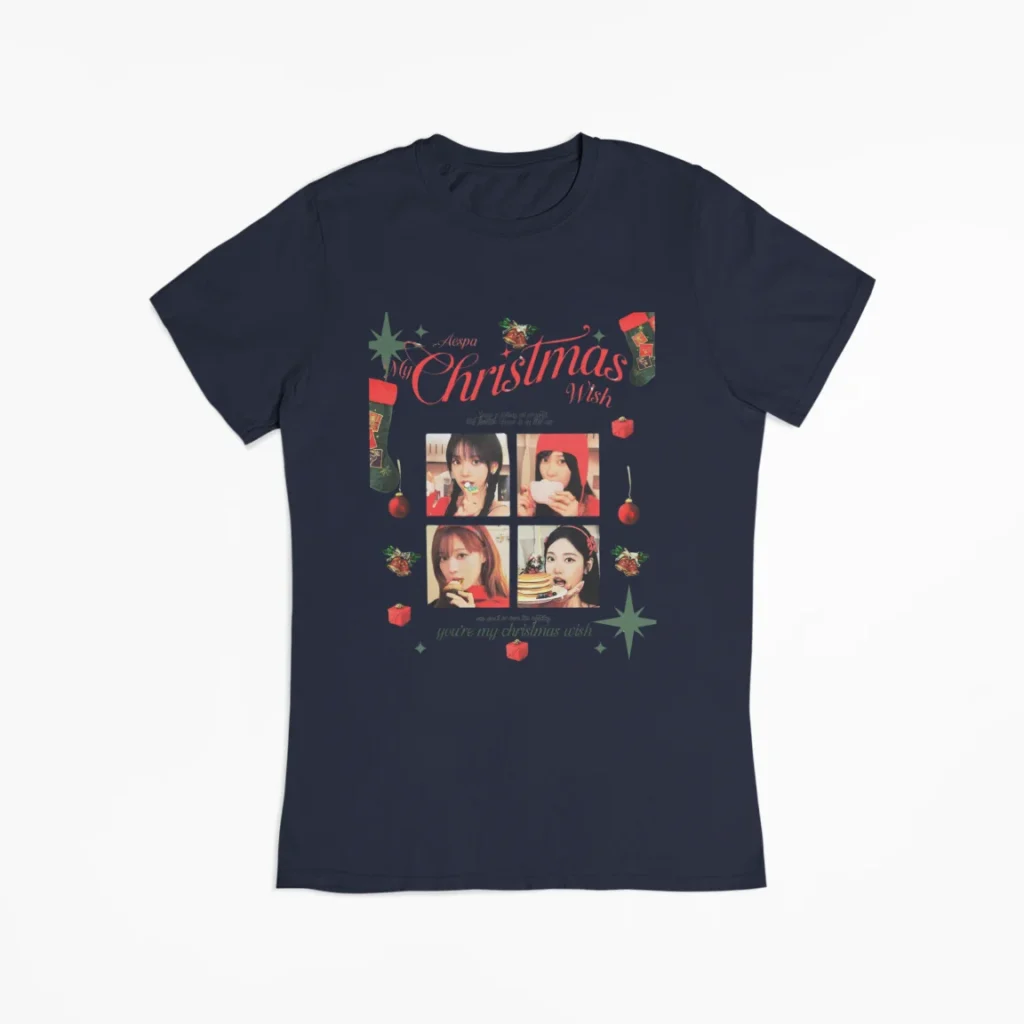aespa Christmas t-shirt