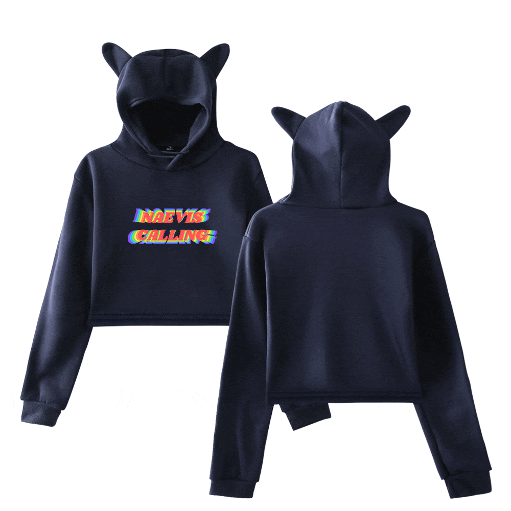 aespa Naevis Calling Cropped Hoodie