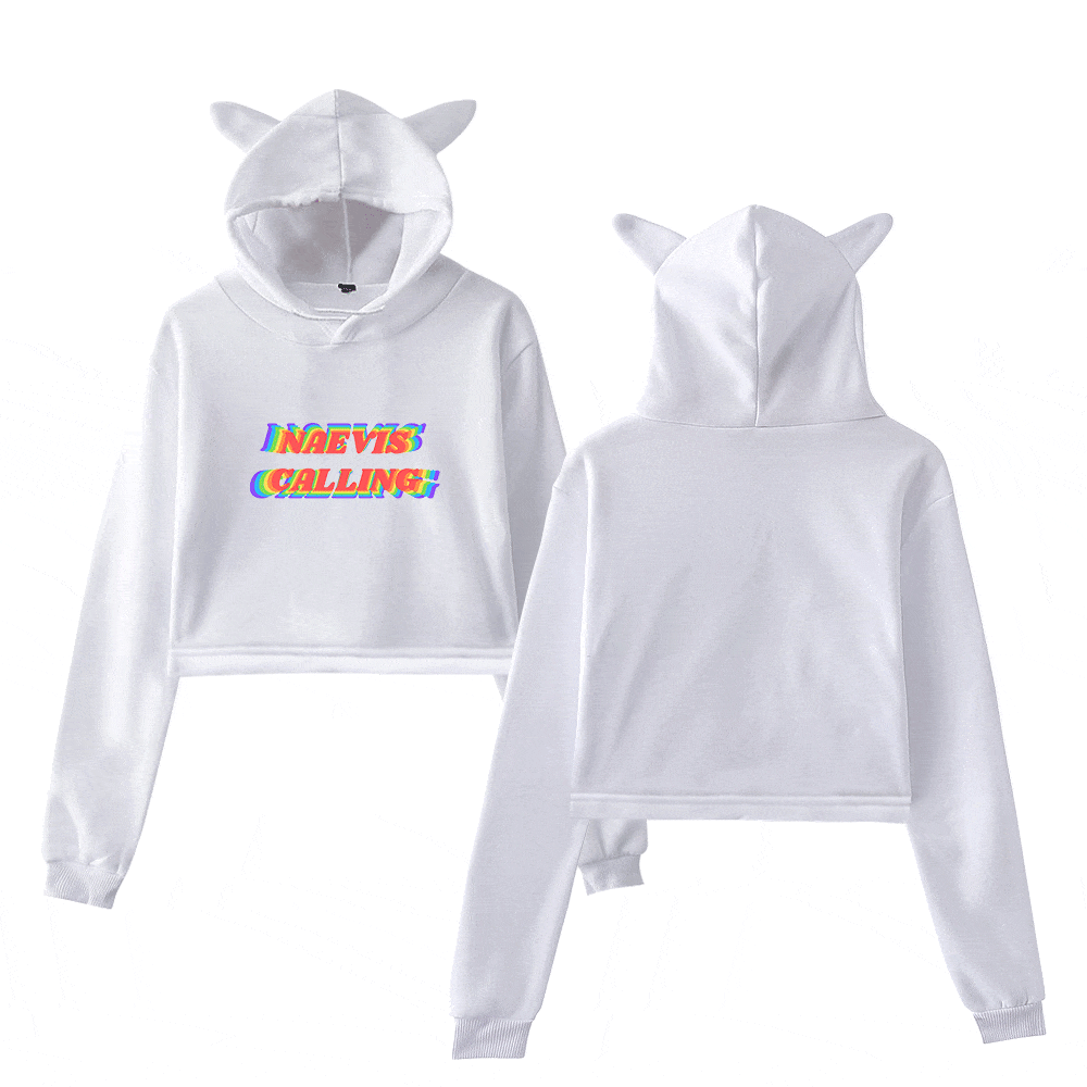 aespa Naevis Calling Cropped Hoodie